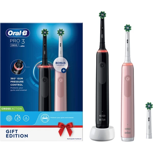 Braun Oral-B Pro 3 3900N Geschenk Edition, Elektrische Zahnbürste 3 Braun Oral-B Pro 3 3900N Geschenk Edition, Elektrische Zahnbürste