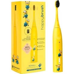 Happybrush StarterKit Schall Eco VIBE 3 Minions, Elektrische Zahnbürste